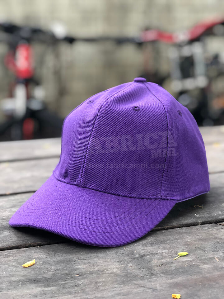 Plain purple cap